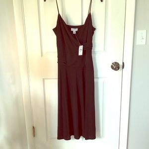 Ann Taylor Loft black spaghetti strap dress size 6
